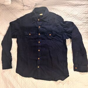 AG Adriano Goldschmied Men’s Navy Western Shirt - NEW - Medium
